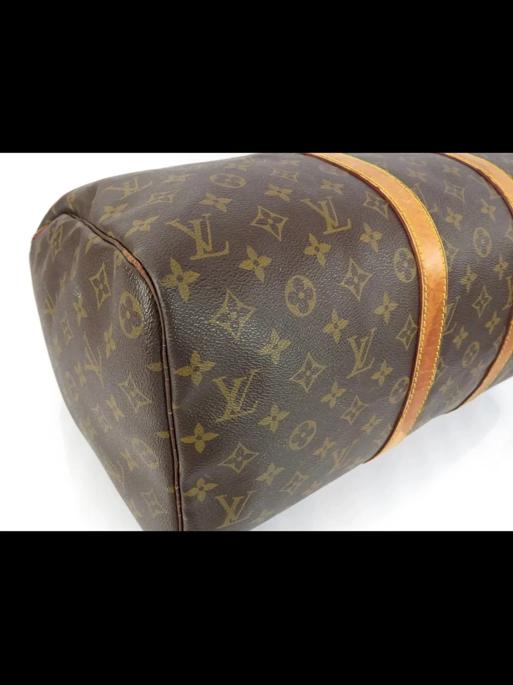 Louis Vuitton Monogram Canvas Keepall Duffel in Brown and Tan